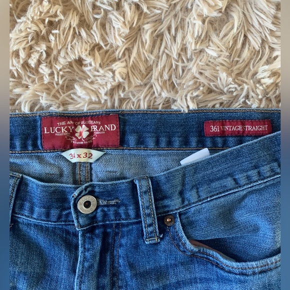 Lucky Brand Men's Medium Wash 361 Vintage Straight Size 34x32 - Picture 8 of 12